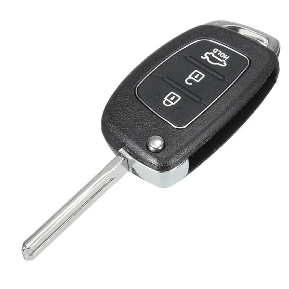 Car Remote Key Case Fob 3 Button Flip Key Shell Left Fold for Hyundai Santa Fe 13-14 PG180A - Image 2