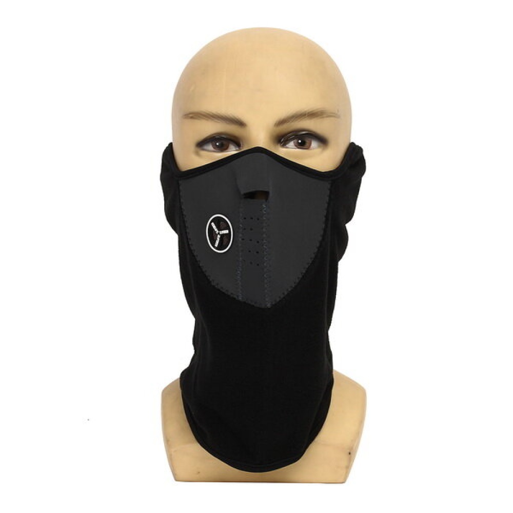 Universal Motorcycle Neck Ski Snowboard Bike Warm Face Mask - Black Red - Image 2