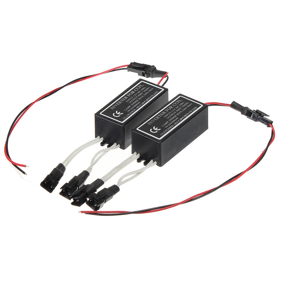 2PCS 12V CCFL Halo Ring Spare Inverter Ballast Angel Eyes Ring Kit - Image 2