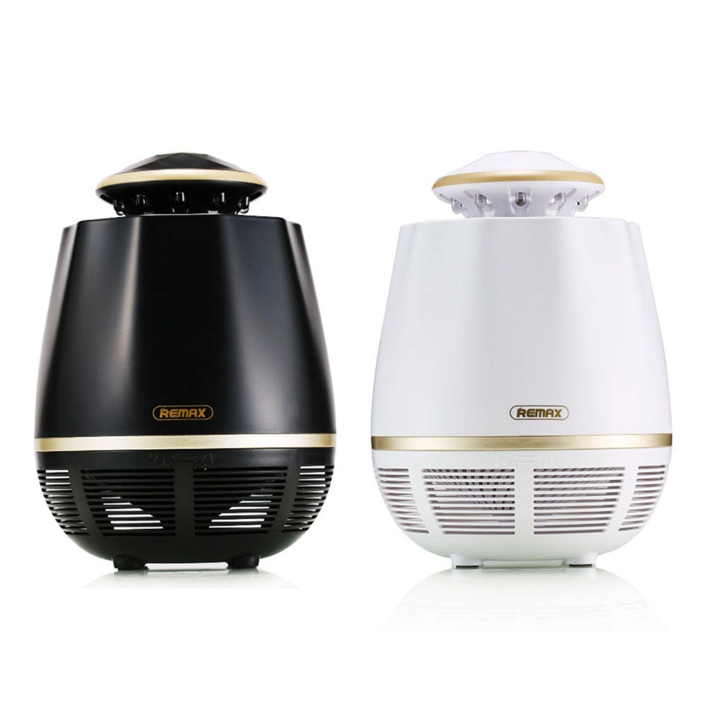 REMAX RT-MK02 USB Suction Electronic Bug Insect Mosquito Killer Trap LED Lamp Night Light - Black - Image 2