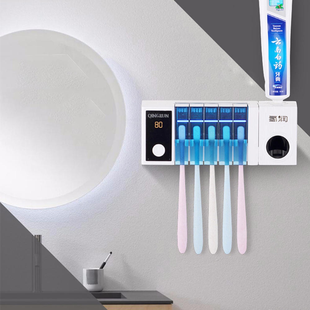 Bakeey Multi-function UV Automatic Toothbrush Toothpaste Storage Rack Applicable For the US EU - EU Plug - Image 2