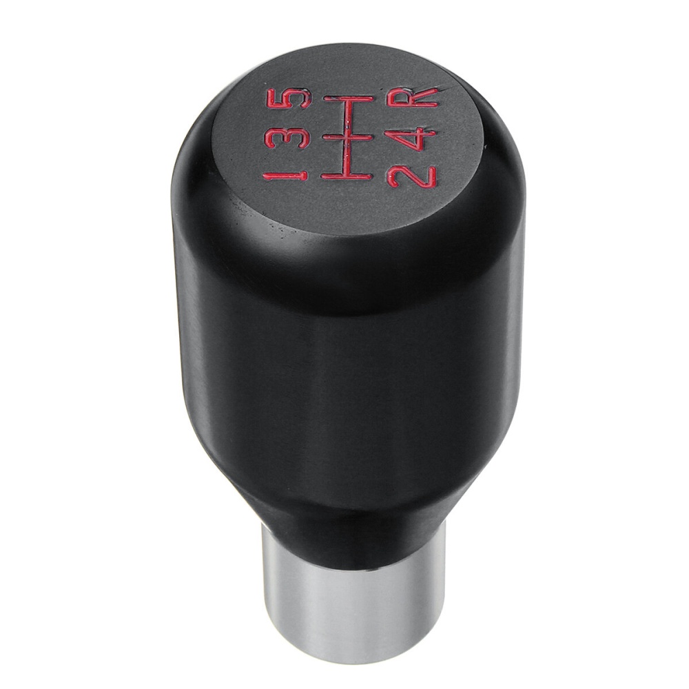 Universal Car 5 Speed Aluminum Alloy Gear Shift Knob With 8mm/10mm/12mm Adapter - Grey - Image 2