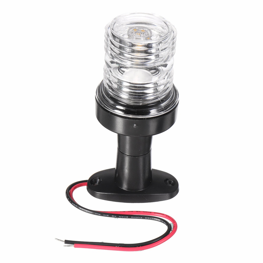 12V/24V 360 Degree Marine Boat Yacht Round Anchor LED White Navigation Light - Image 2