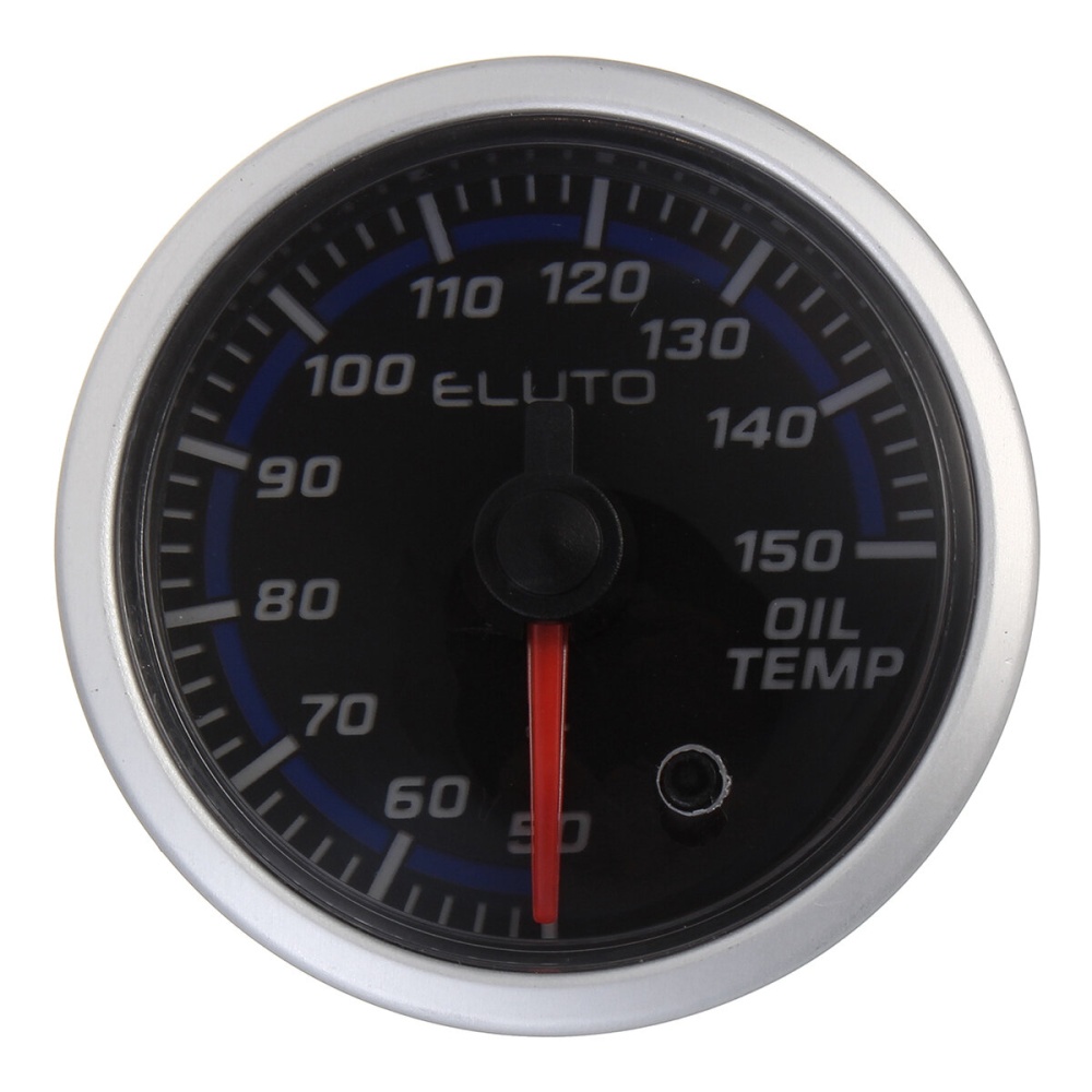 2" 52mm 50-150°C Oil Temperature Gauge 7 Color LED Black Face Car Meter with Sensor - Image 2