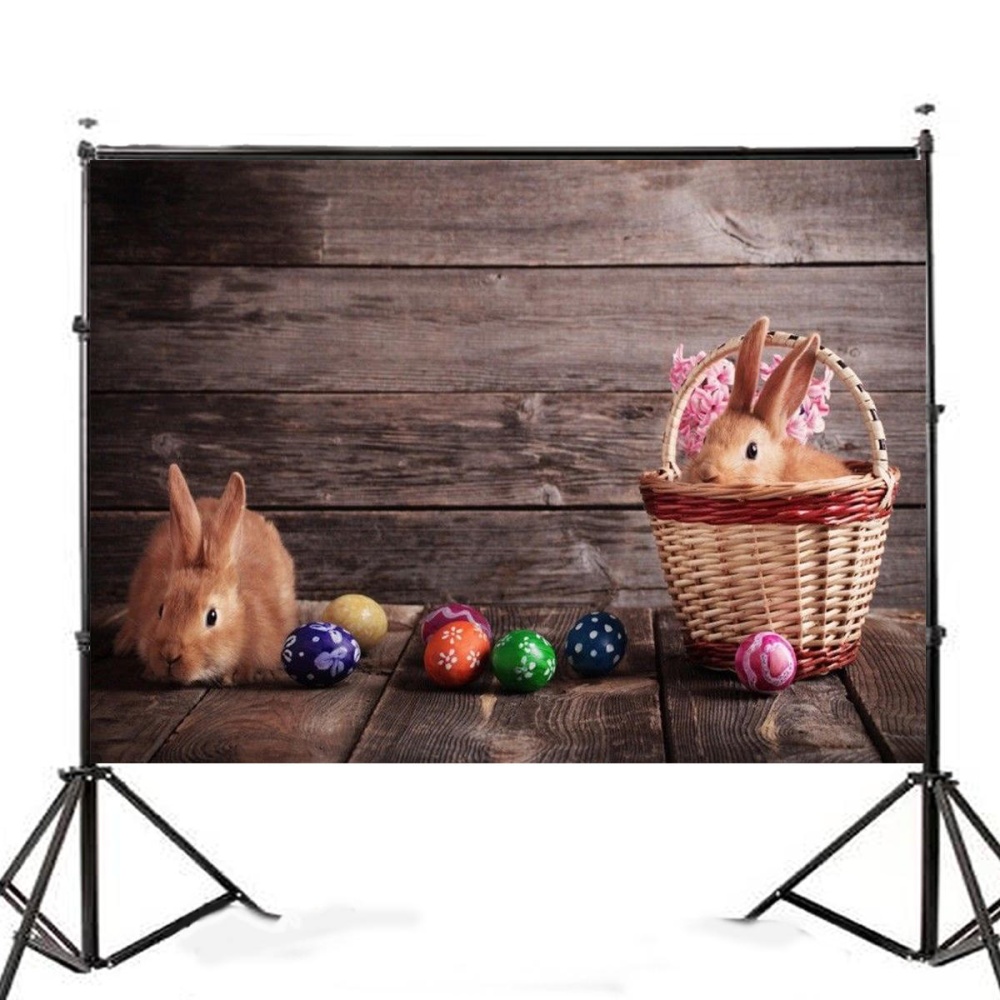 7x5FT mignon lapins oeufs de Peques photographie toile de fond studio Prop fond