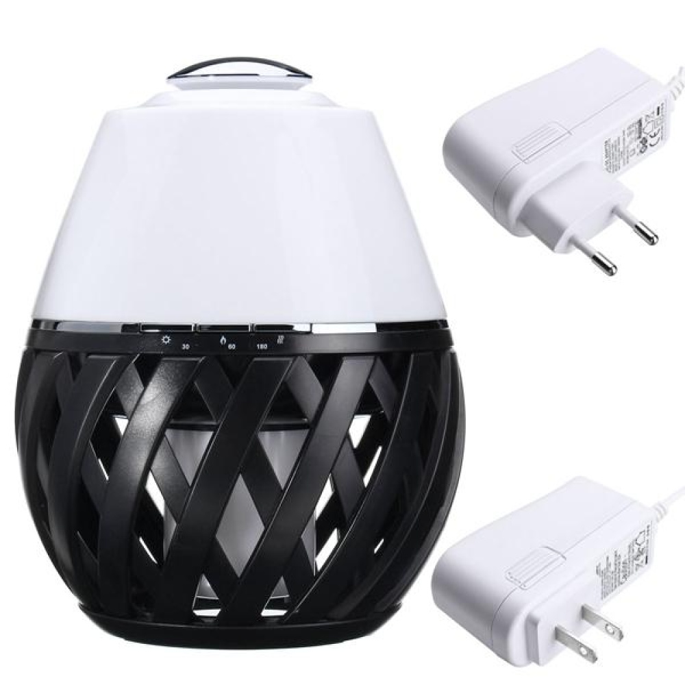 Colorful LED Torch Flame Flicker Night Light Humidifier Aroma Oil Diffuser Air Purifier - EU Plug - Image 2