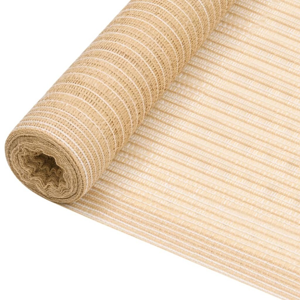 Privacy net 75 g/m² 2x50 m HDPE beige - Image 2