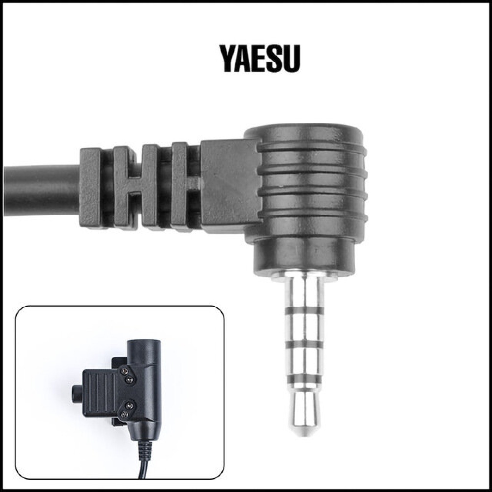 Tactical Element U94 Tactical PTT Headphone Adapter for Yaesu Vertexs VX-3R Headphone Accessories
