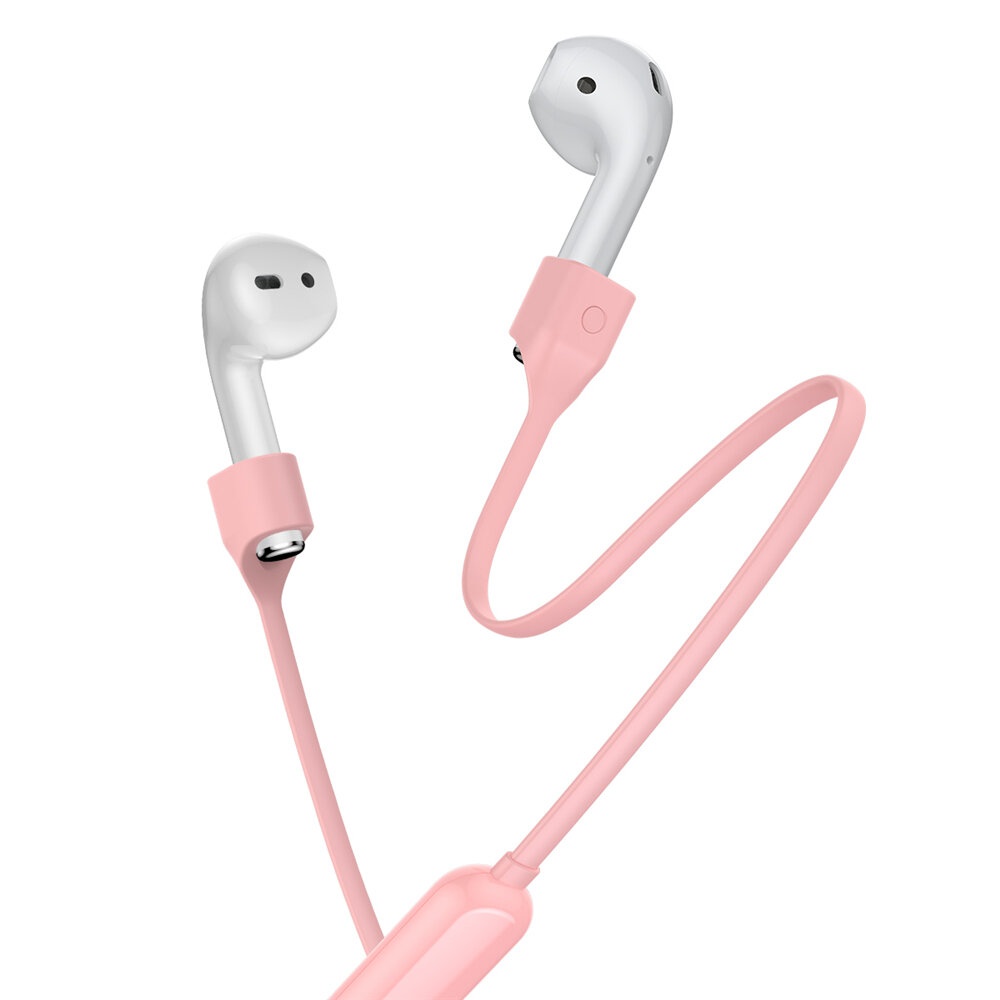 Baseus Silicone Lanyard Earphone Sports Earhook Anti-lost Rope For Airpods Earphone Protective Lanyard - Pink - Image 2