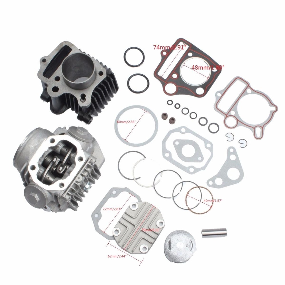 Cylinder Engine Motor Rebuild Kit For Honda ATC70 CT70 TRX70 CRF70 XR70 70cc - Image 2