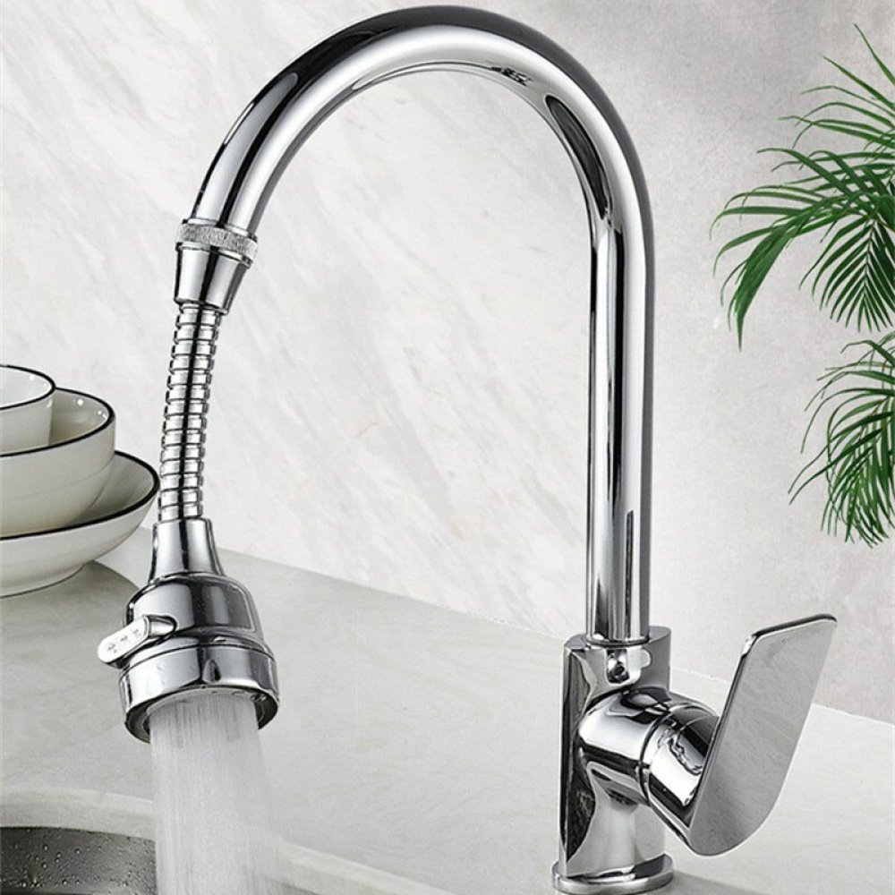 360° Rotate Kitchen Faucet Extender Anti-Splash Aerators Water Saving Nozzle Booster Sprayer Head Replacement 3 Modes Adjustable - Type D - Image 2