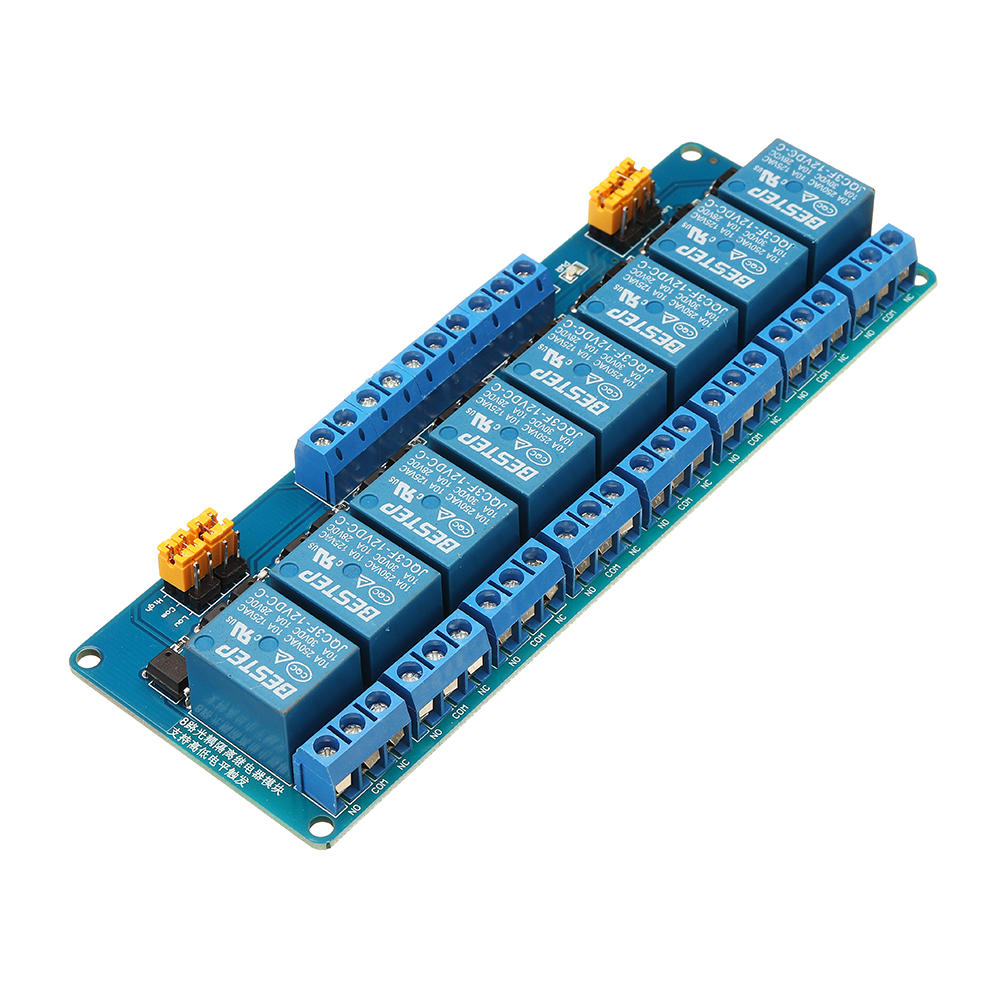 8 Channel 12V Relay Module High And Low Level Trigger BESTEP for Arduino - products that work with official Arduino boards - Image 2