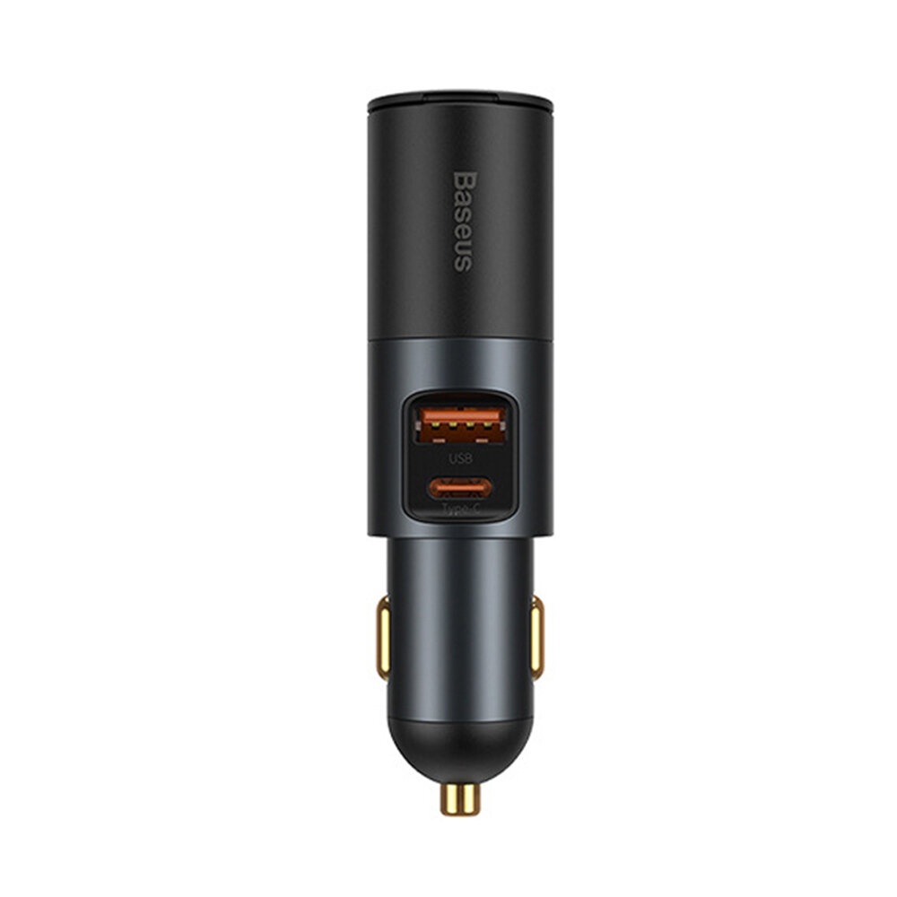 Baseus 120W USB Car Charger Fast Charge 4.0 QC 4.0 QC 3.0 PD Type C Multi-port Phone Charger For 12-24V Car - USB+Type-C - Image 2