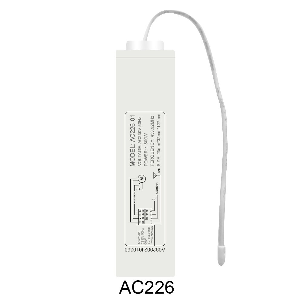 Broadlink AC123 433Mhz RF Remote Control Switch And AC226 Receiver Set Compatible Broadlink Remote Control Set For Smart Home DIY Motorized Blinds Cu - Image 2