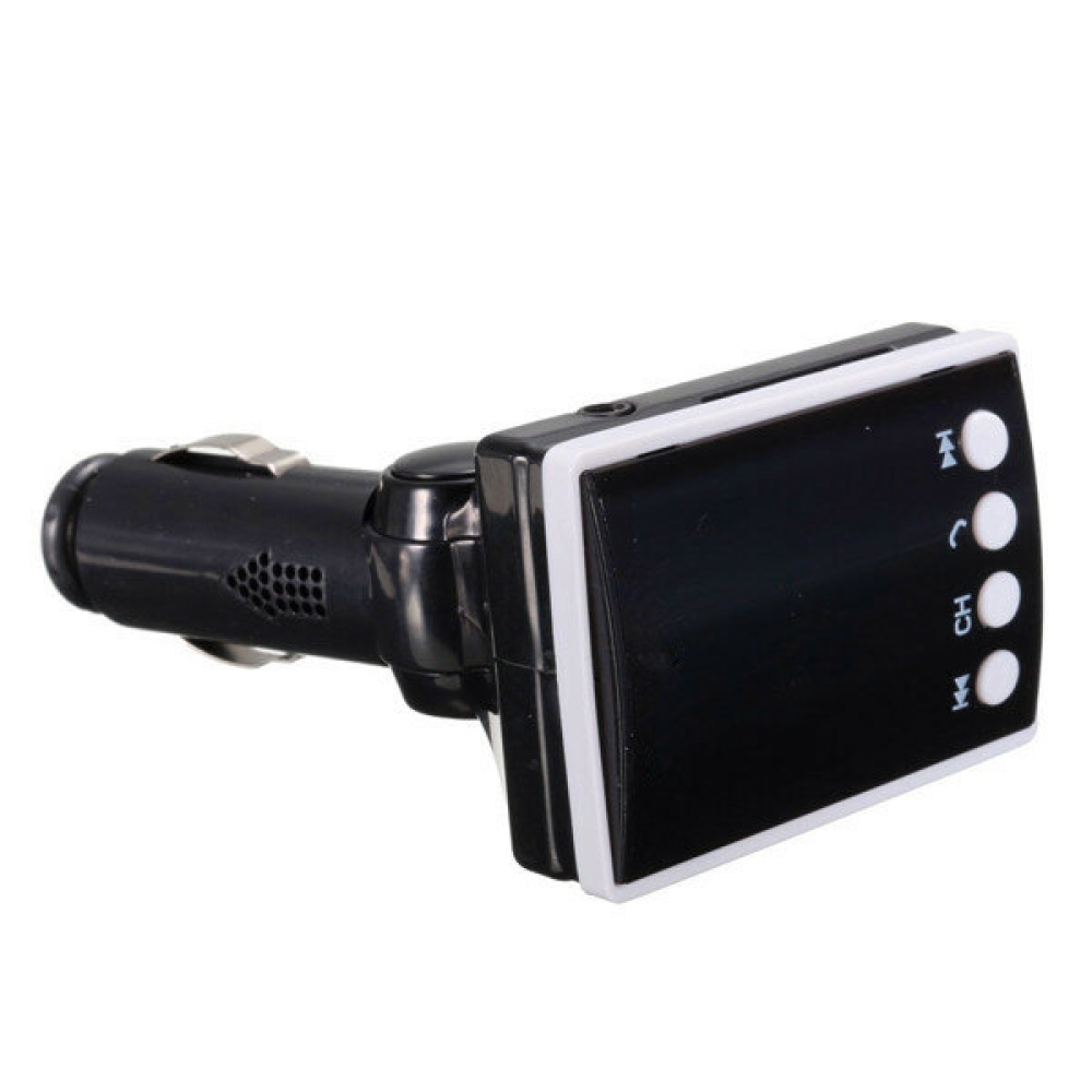 Car Kit Wireless bluetooth Hands Free MP3 Player Radio FM Transimittervs with Remote - Red - Image 2