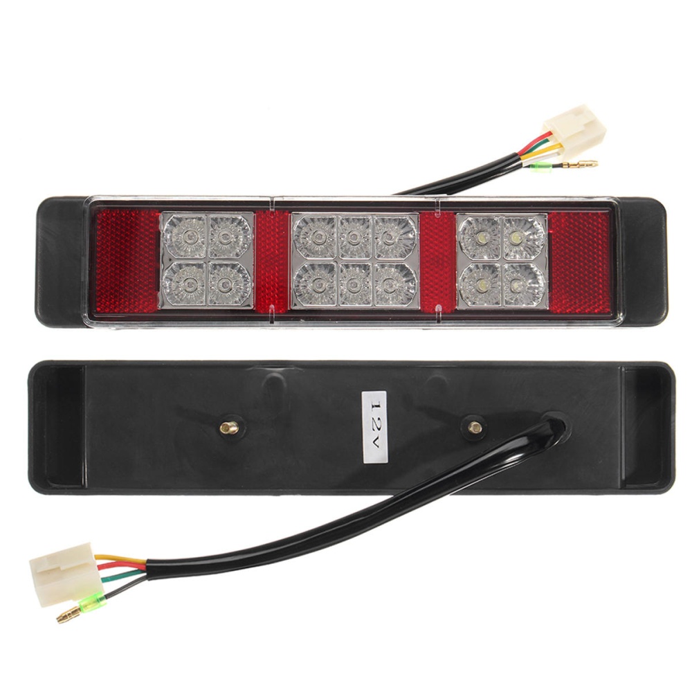 2pcs 12V 14LED Three Color Car Rear Tail Lights Bake Stop Turn Lamp for Tailer Truck Boat Caravans - Image 2