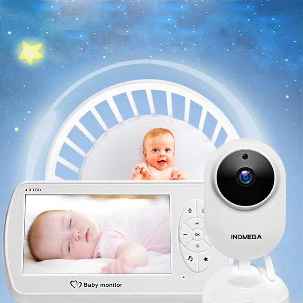 INQMEGA Wireless Baby Monitor 4.3 inch Baby Nanny Security IP Camera Babysitter Night Vision Temperature Monitoring - Image 2