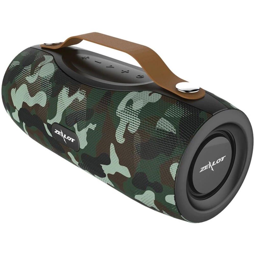 Zealot S29 bluetooth Speaker FM Radio Wireless Portable Speaker Boombox with Flashlight Support TWS TF AUX USB Flash Drive - Black - Image 2