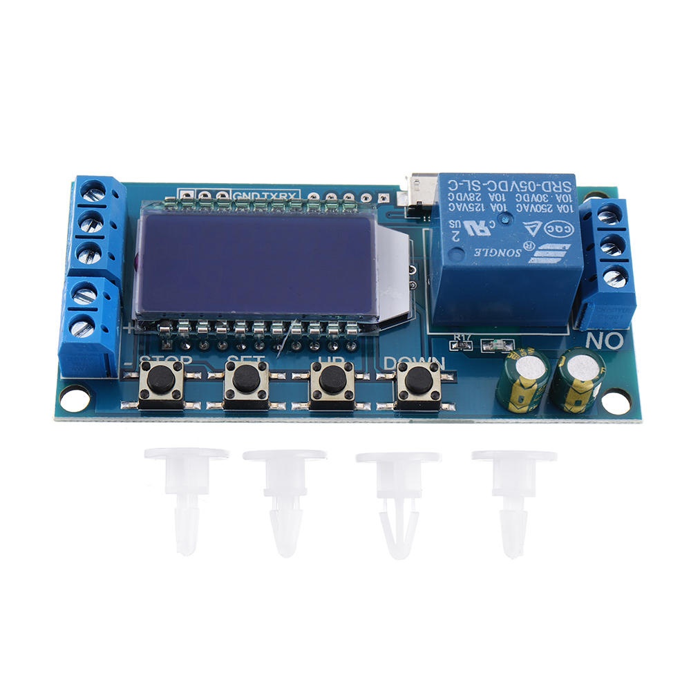 LCD Display Timer Relay Module DC6-30V Cycle Timing OFF Trigger Delay Switch DC AC Universal Conduction - Image 2