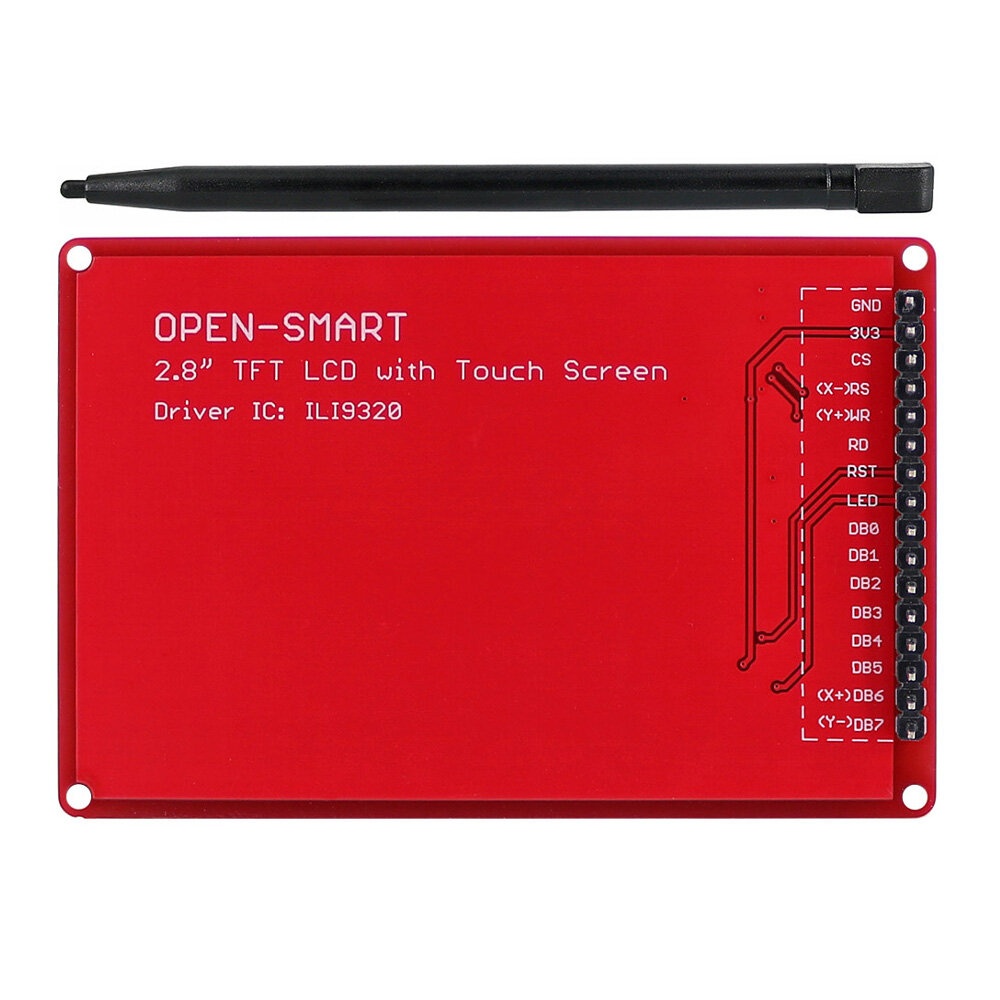 5pcs 2.8 Inch TFT LCD Shield Touch Screen Module with Touch Pen for UNO R3/Nano/Mega2560 OPEN-SMART for Arduino - products that work with official fo - Image 2