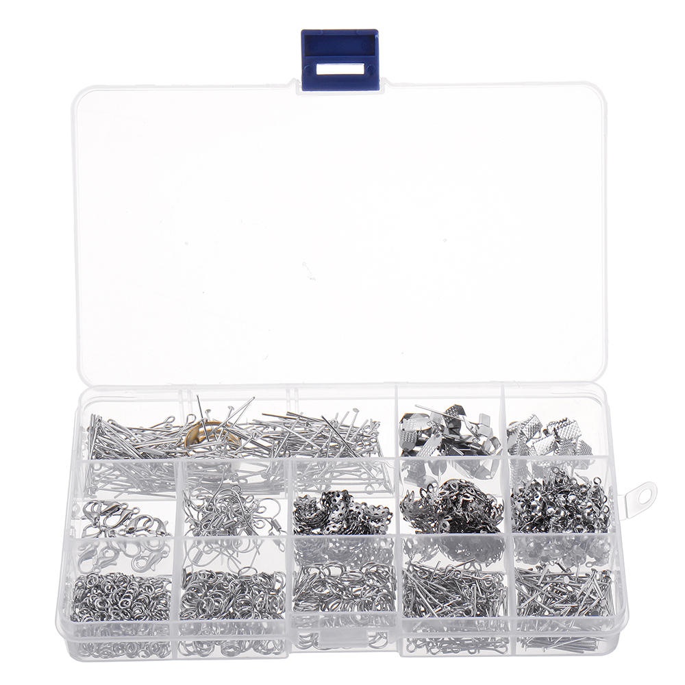 760Pcs/Set Jewelry Making Kit DIY Earring Findings Hook Pins Mixed Handcraft Accessories - Gold - Image 2