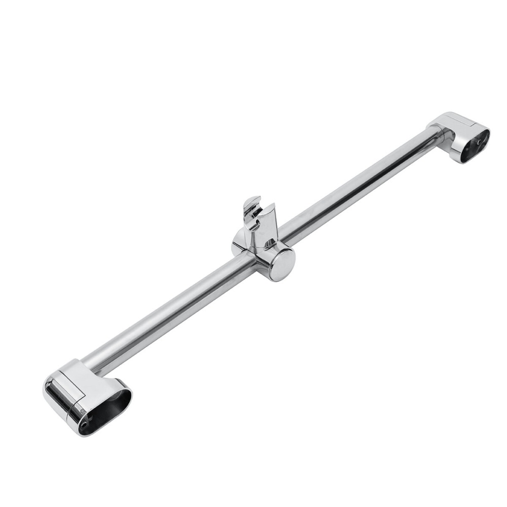 Stainless Steel Adjustable Riser Rail Bar Shower Stand Soap Stand Shower Head Towel Holder 610mm - Image 2