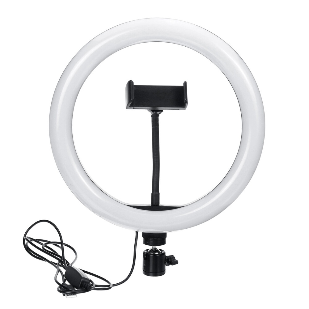 10 Inch 2700K-6500K 3-Color Temperature Dimmable LED Ring Light Makeup Fill Light for Live Broadcast Youtube Video - Ring Light - Image 2