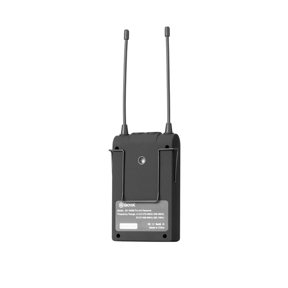 BOYA RX8 Pro Dual Channel Wireless Receiver UHF 48 Bodypack for Transmitter BY-WXLR8 BY-WHM8 BY-WM8 TX8 Pro Microphone System - Image 2