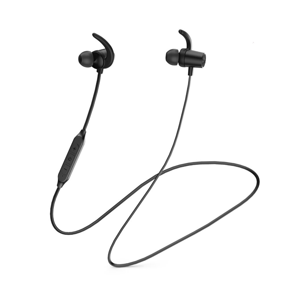 MOTOROLA VerveLoop 105 TWS bluetooth Earphone Neckband IPX5 Waterproof Voice Assistant Sound Quality HD Call Headphone With Mic - Black