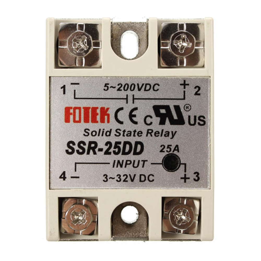 5Pcs 25A SSR-25DD Solid State Relay Module DC 3-32V To DC 5-200V - Image 2