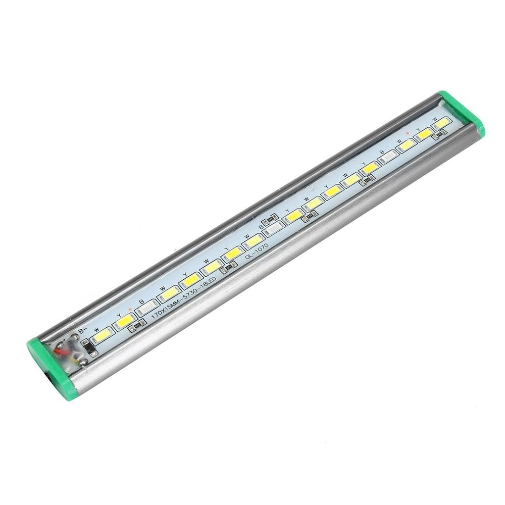 20cm 18 LED Fish Tank Aquarium Light White Blue Lamp Clip on Waterproof Bar AC110-240V - AU Plug - Image 2