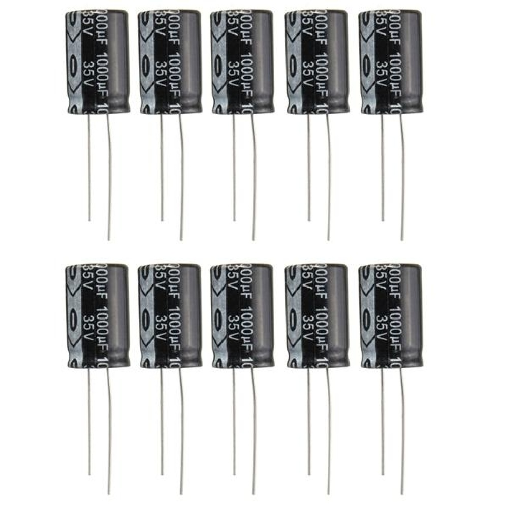 50pcs 35V 1000uF Electrolytic Capacitor Low ESR 13 x 20mm - Image 2