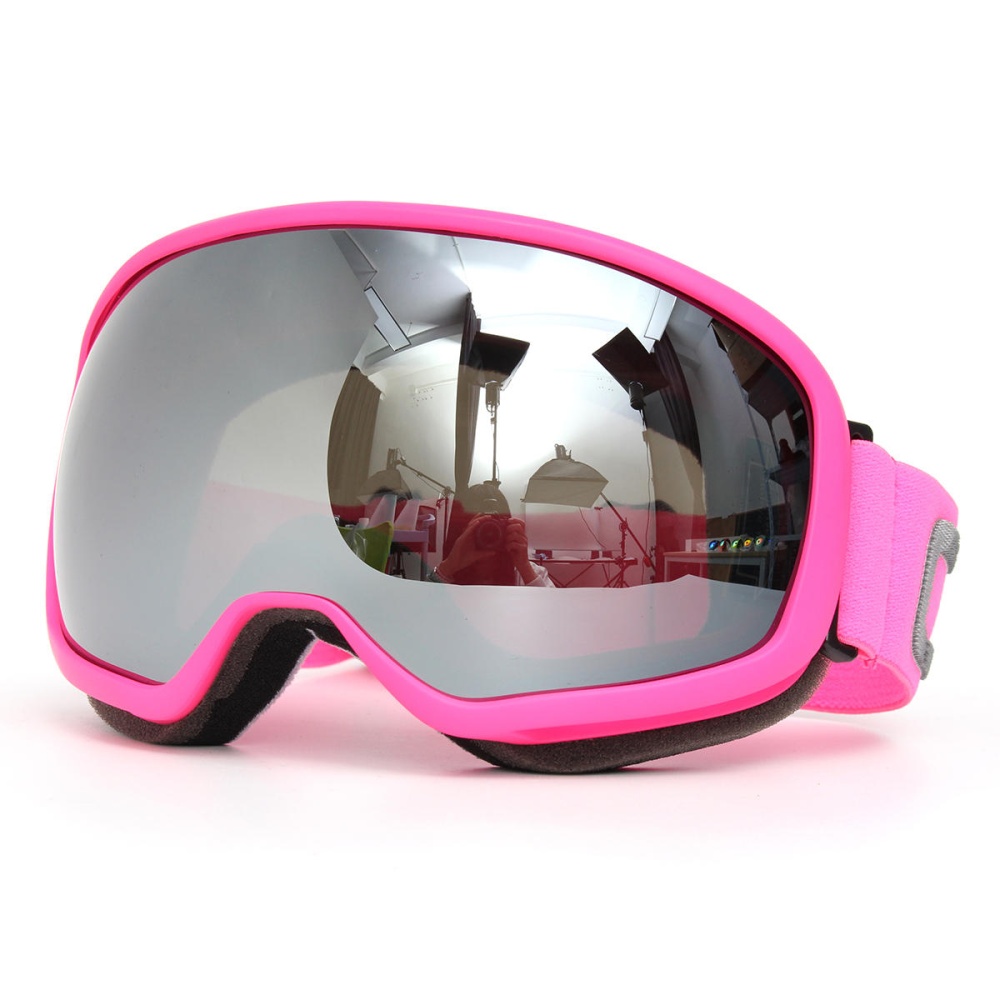 Pink Skiing Goggles Double Lens Anti Fog UV Snowboard Snowmobile Motorcycle Glasses - Image 2