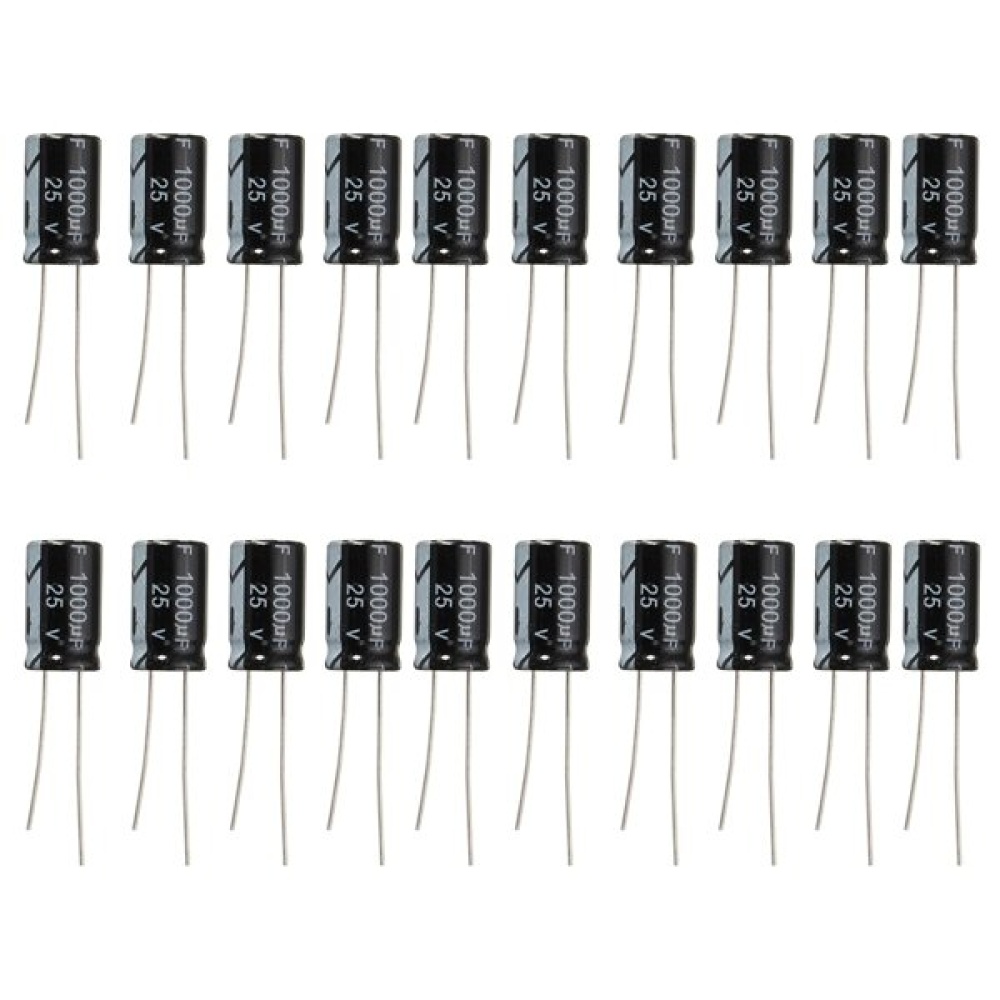 400pcs 1000uF 25V Radial Electrolytic Capacitor 10 x 17mm 105°C - Image 2