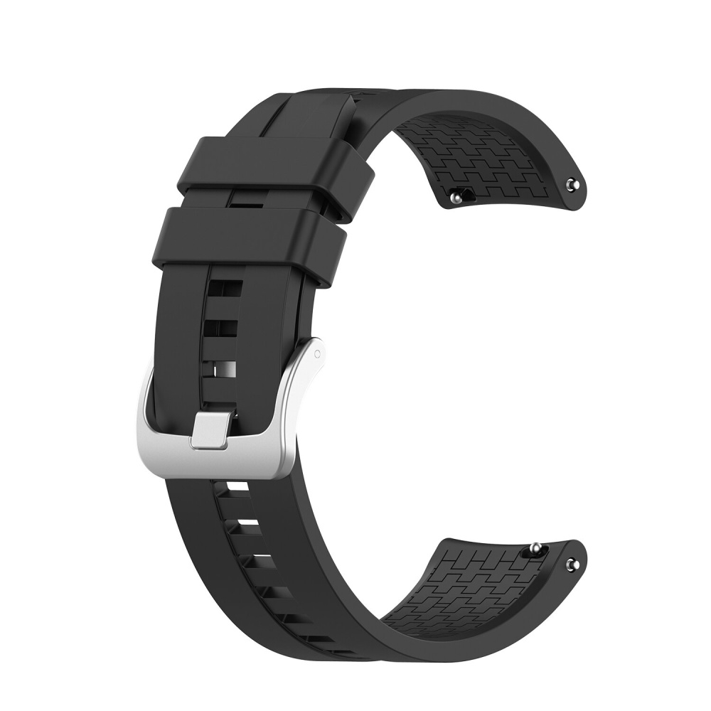 Bakeey Comfortable Breathable Sweatproof Soft Silicone Watch Band Strap Replacement for BlitzWolf BW-AT3C - Black