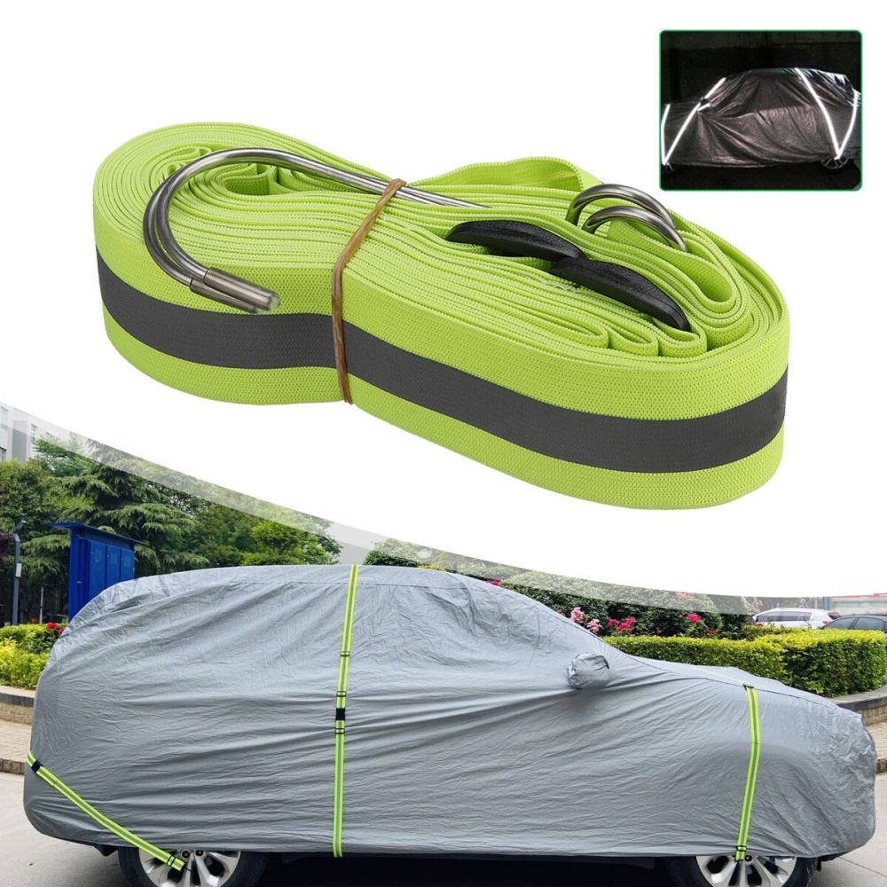 3 Meter / 6 Meter Elastic Reflective Stripe Rope Protect Cover Windproof Rope Outdoor Adjustable For Car Boat Cover - 6M - Image 2