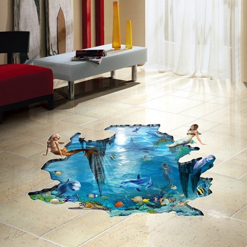 PAG Multi-pattern Creative 3D Large Removable Wall Sticker Home Floor Decoration - 009 - Image 2