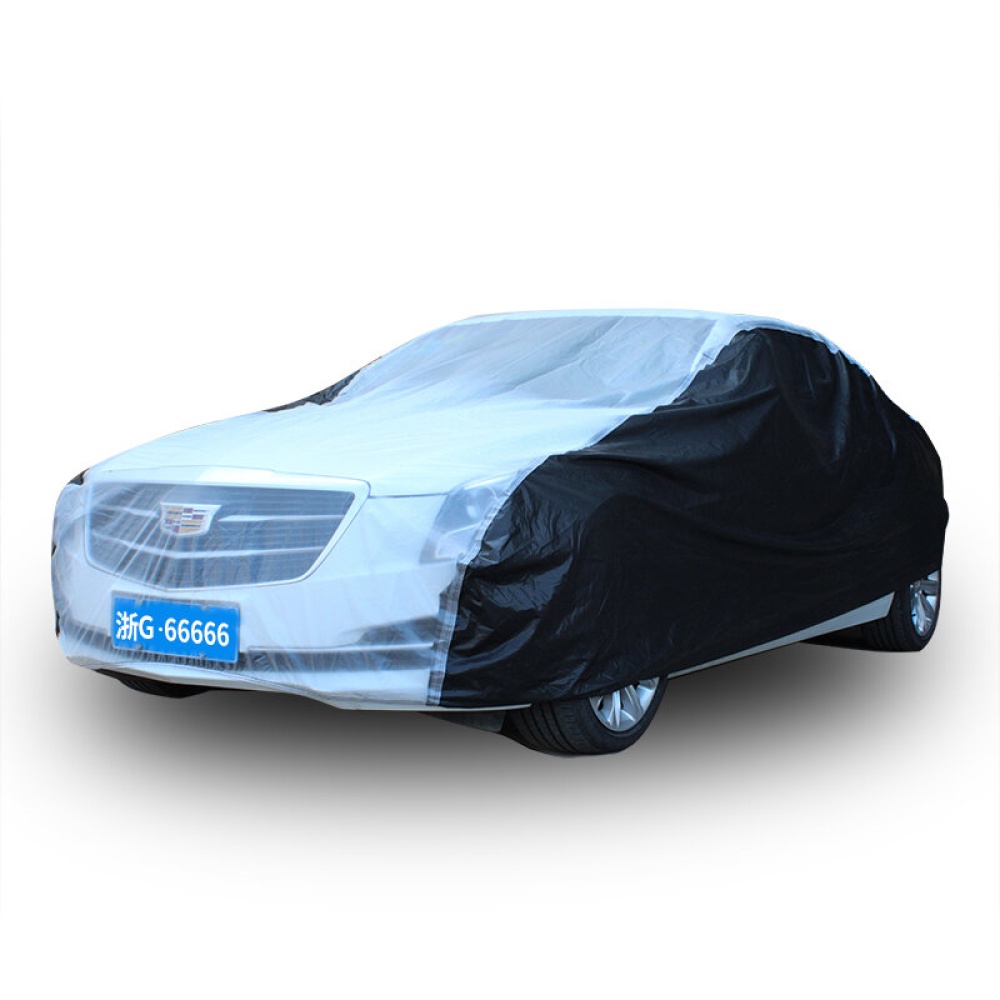 Universal PEVA Full Car Cover Outdoor Protector Anti Scratch Dust Sun Resistant - M - Image 2