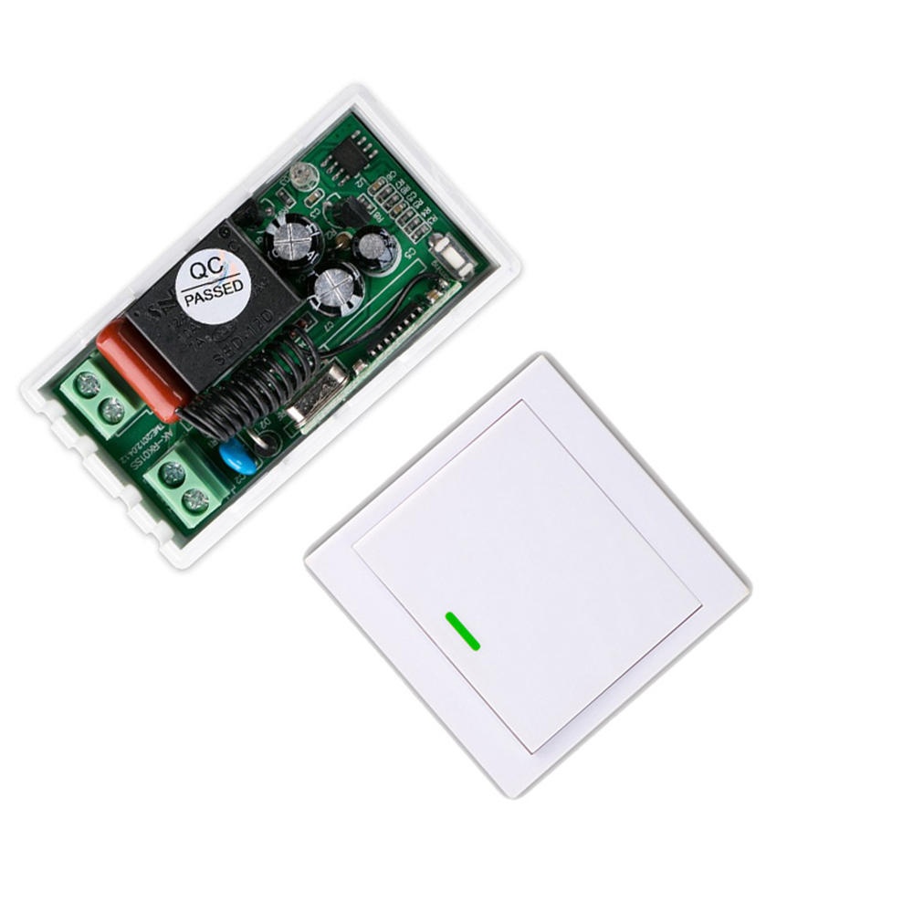 Bakeey 10A RF 433Mhz Wireless Wifi Remote Control Smart Switch Panel Dual Control Light Button Rocker Switch For Smart Home - White 2 Way - Image 2