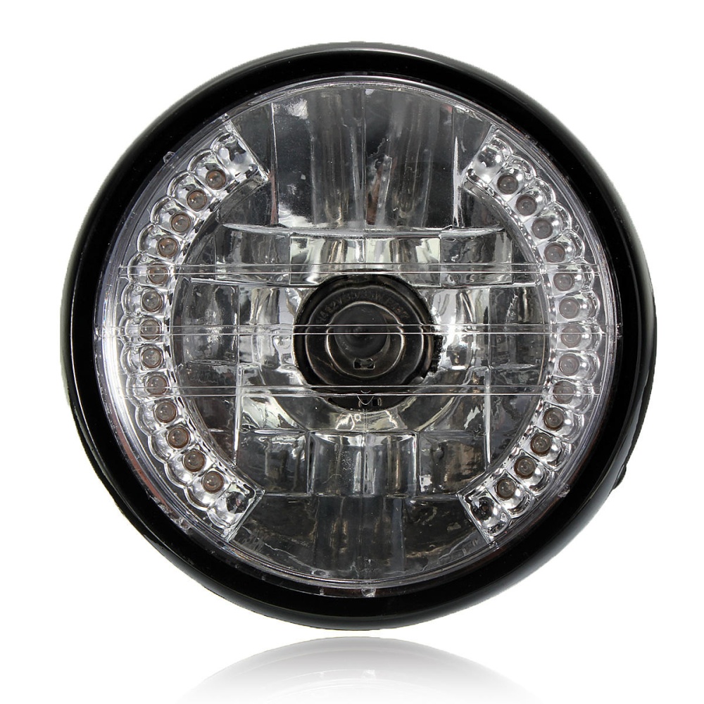 7 Inch H4 35W Halogen Headlights With LED Turn Signal For Motorcycle Car - Image 2