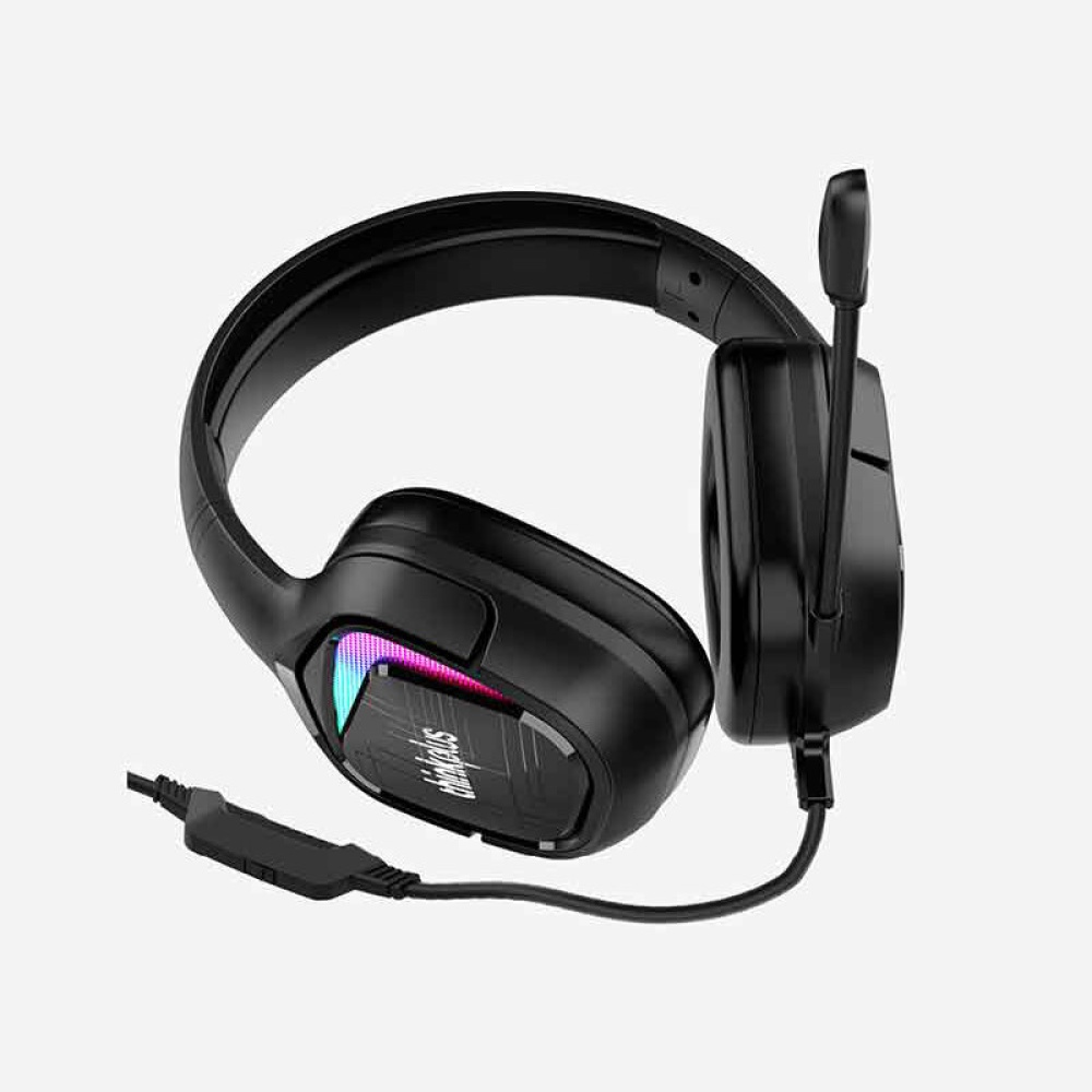 Lenovo G70B Gaming Headphones 50mm Drivers Surround Sound Bass USB Head-Mounted Wired Headset with Mic - Black - Image 2