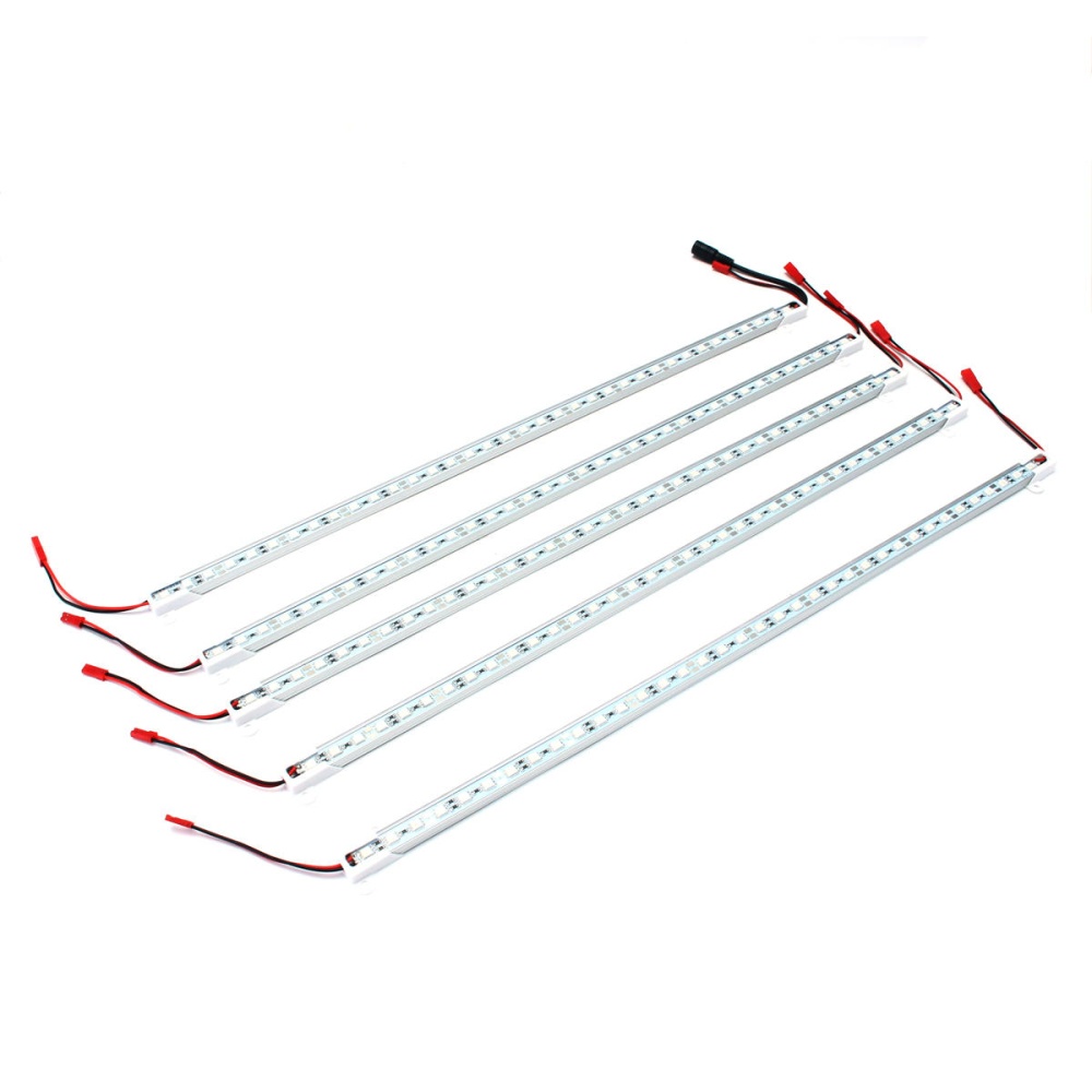 5PCS 50CM SMD5050 Red:Blue 5:1 Grow Plant LED Strip Light with Connector for Greenhouse DC12V - No - Image 2