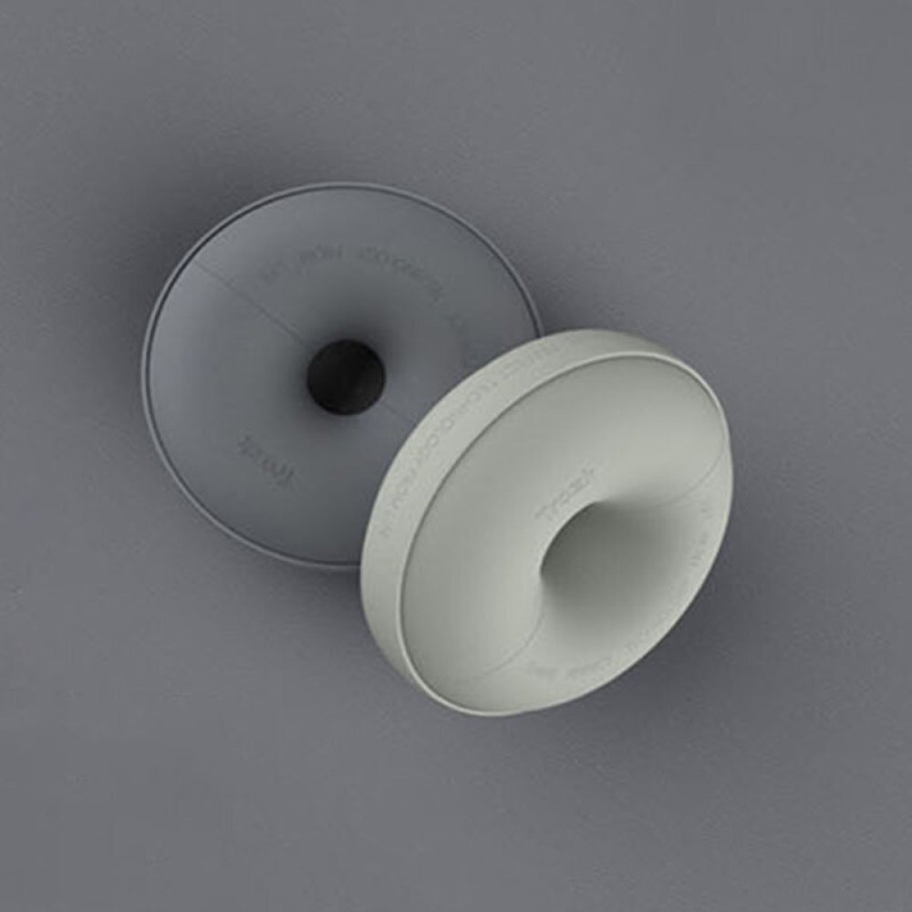 TROZK UZ002 Portable Donut Charge Station AC Power Outlet USB Charger Universal with 2 Outlets - Lemon Yellow EU Plug