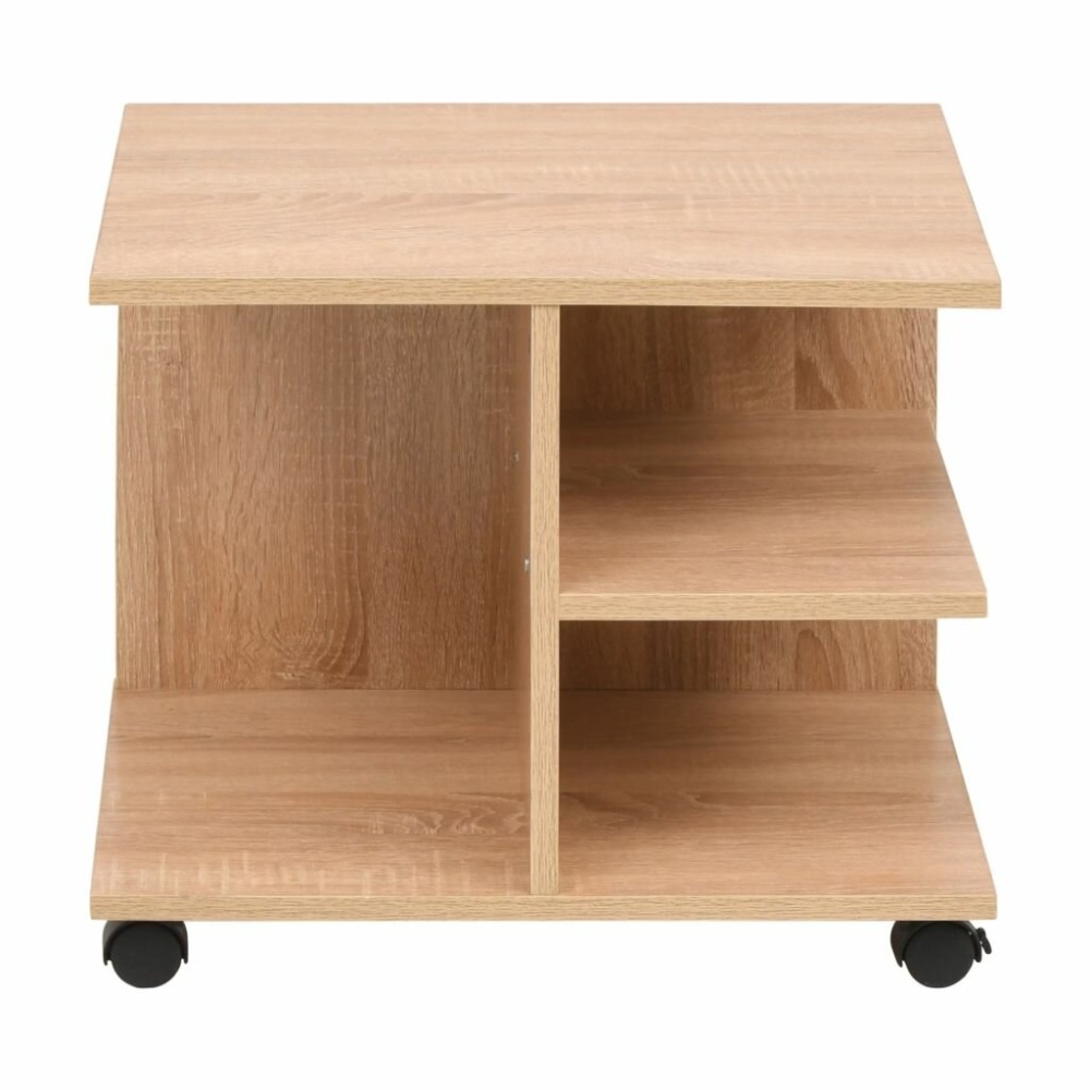 Shelf cabinet mobile 50x35x42 cm oak color - Image 2