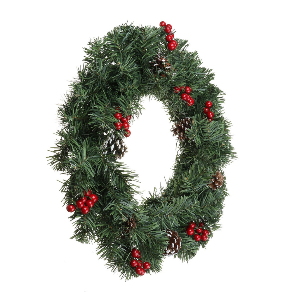 40/50/60cm  Garland With Pine Cones XMAS Window Wreath Decorations - 40cm - Image 2