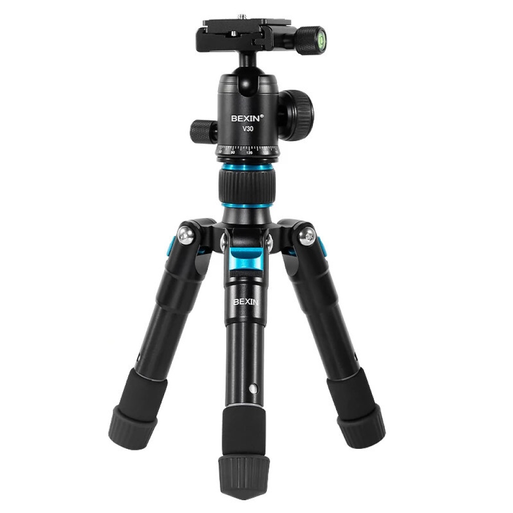 BEXIN MS08 Mini Tripod Aluminum Alloy with 360° Ball Head Travel Flexible Outdoor Tripod Stand for DSLR Camera Action Camera Camcorder Smartphone Pho - Image 2