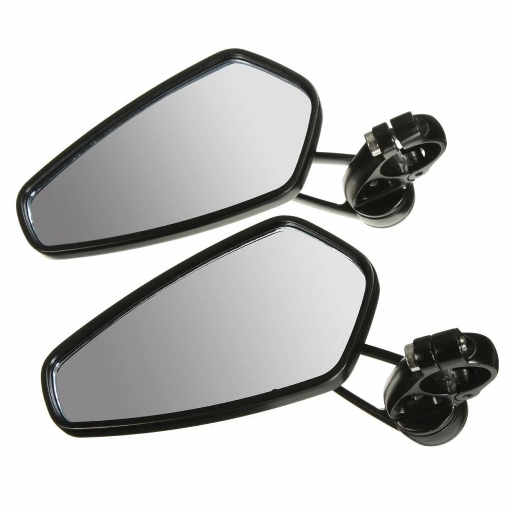 2Pcs 7/8 Inch 22mm Motorcycle Handle Bar End Rearview Side Mirrors Aluminum For Triumph Speed Triple Universal - Silver - Image 2