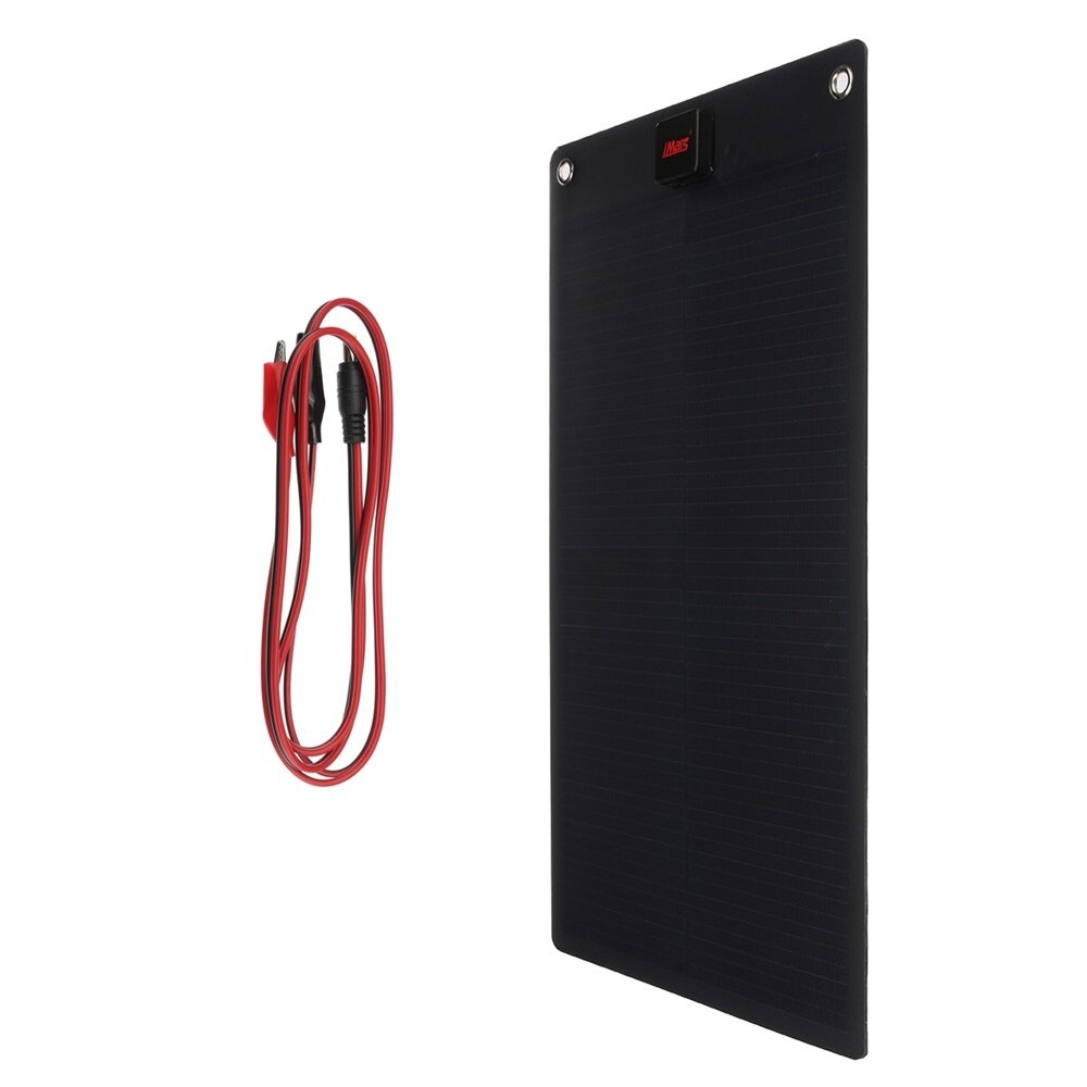 iMars SP-P25/SP-P50 25W / 50W 19V Solar Panel Flexible PET Monocrystalline Cell Battery Charger DC & USB Output for Camping RV Yacht Car Truck - 25W - Image 2