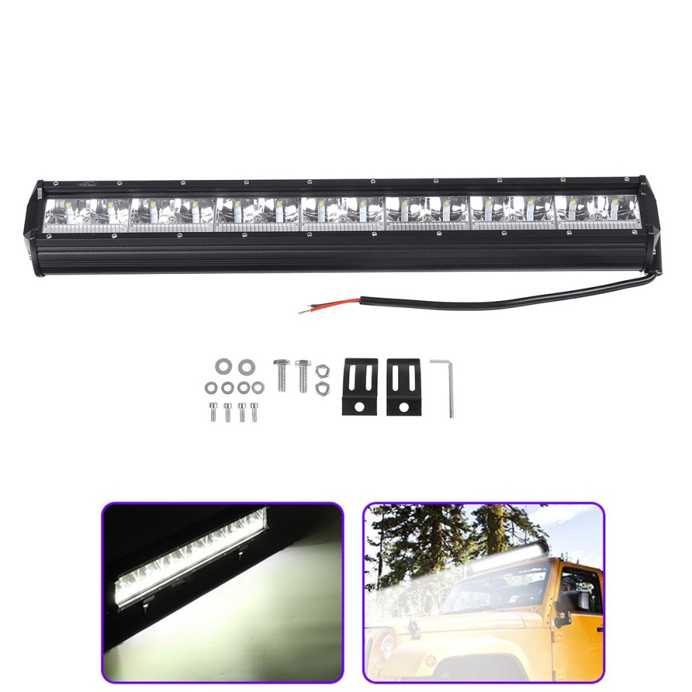 6/20 Inch LED Light Bar Combo Driving Lamp for Off Road SUV Truck Motorcycle ATV Boat - 6 Inch - Image 2