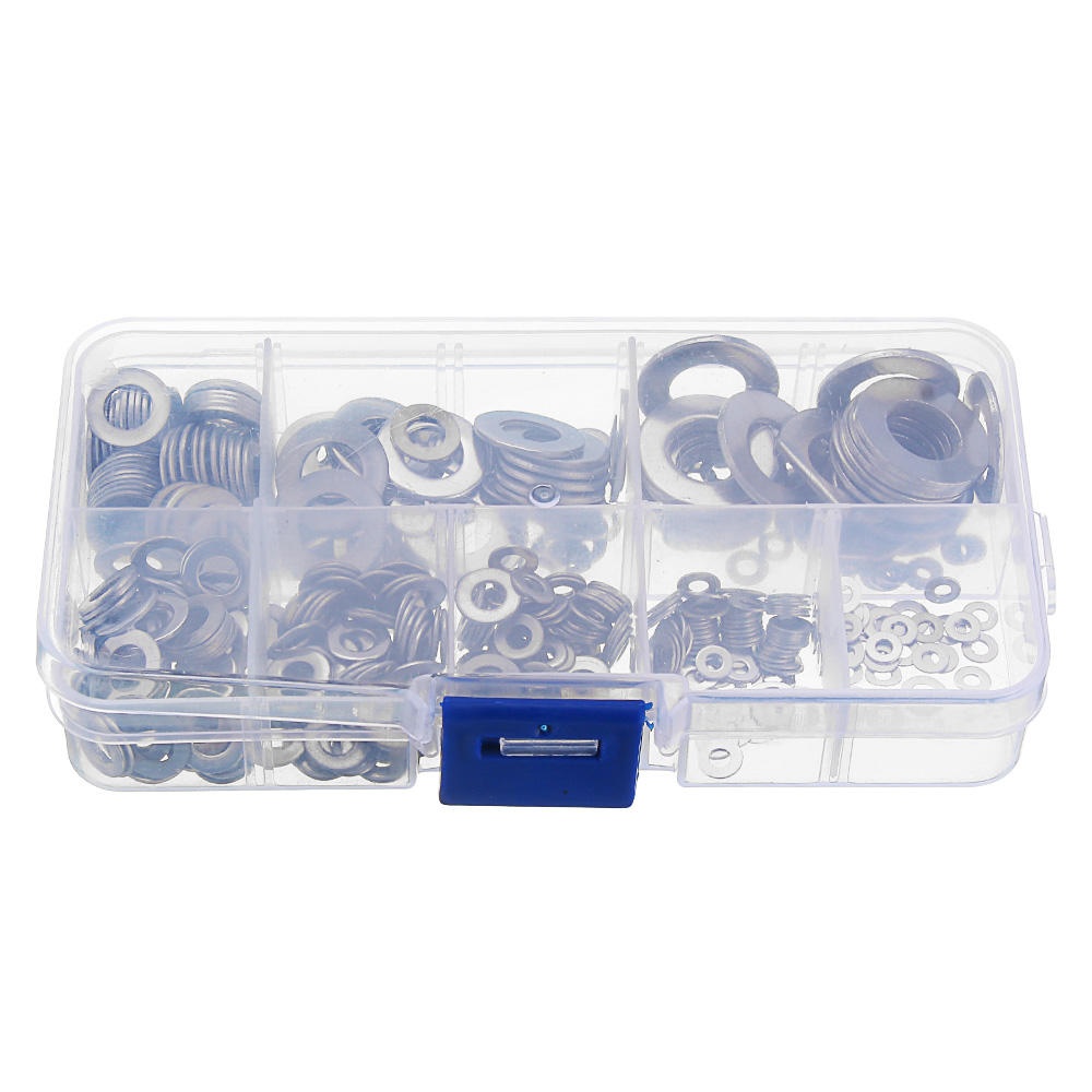 500pcs M2 M2.5 M3 M4 M5 M6 M8 M10 Hardware Stainless Steel Flat Washer Metric Flat Washers Assortment Kit - Image 2